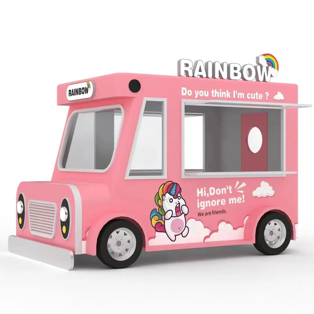 Factory outlet electric mobile ice cream cold drinks fruit juice beer milk tea coffee snack catering food truck trailer cart