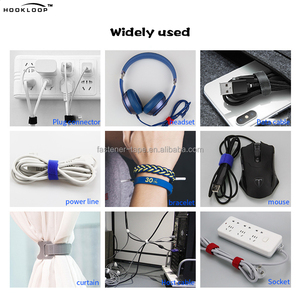 La mejor calidad, gancho reutilizable, lazo para cables, ancho personalizado, longitud, logotipo, bridas para cables, correa de gancho y lazo - Product Image 3