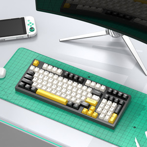 Teclado mecánico de 98 teclas RGB Retroiluminación dinámica N Tecla Rollover NKRO Tecla completa Intercambio en caliente Diseño ergonómico para jugadores - Product Image 3