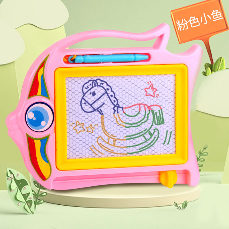 Colorful small fish drawing board pink