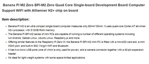 Quad Core Single-board Computer di Bordo di Sviluppo Alliwnner H2 + stesso come Raspberry pi Zero W Banana Pi M2 Zero BPI-M2 Pari A Zero