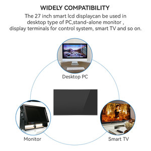 Pantalla TFT LCD de interfaz LVDS de alto brillo de 27 pulgadas, monitor de alta calidad y módulo de Smart TV, módulos TFT LCD