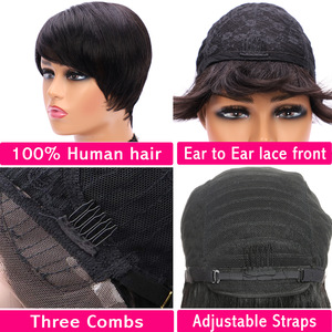 ピクシーカット人毛ウィッグ人毛メーカー直販 - Product Image 3