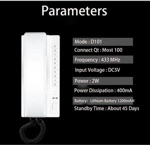 Sistema de intercomunicación inalámbrico JT de 433Mhz, teléfono de Audio bidireccional de largo alcance para oficina en casa, micrófono Walkie Talkie sin costo para mejor