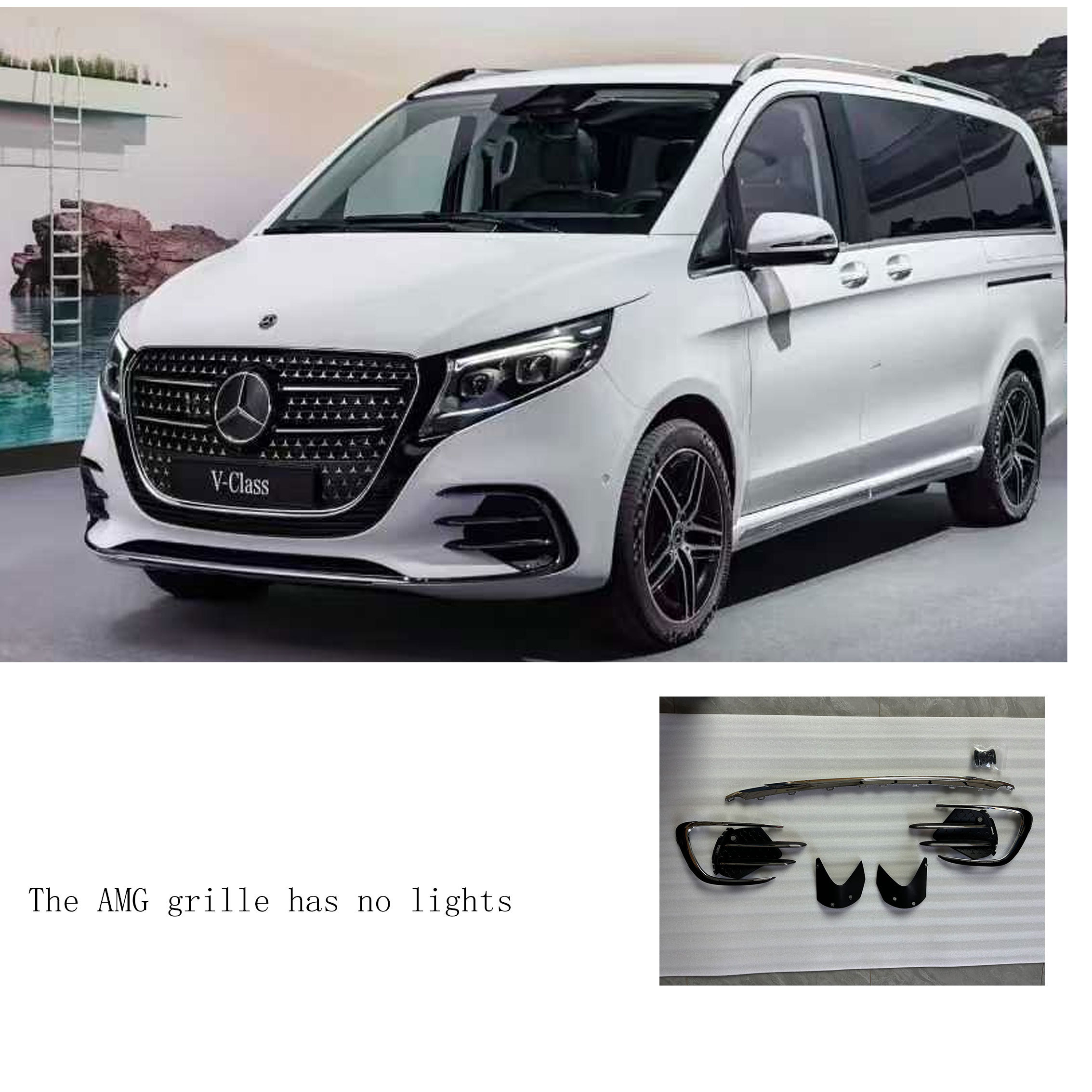 Griglia AMG + rivestimento inferiore (senza luci)
