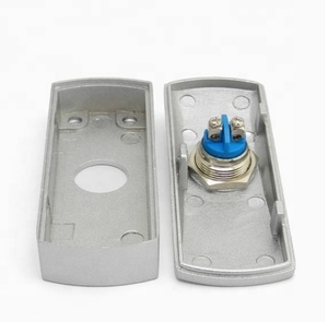 Access <strong>control</strong> <strong>switch</strong> <strong>with</strong> exposed and concealed zinc alloy metal exit <strong>button</strong>, LED indicator light <strong>with</strong> bottom <strong>box</strong> - Product Image 4