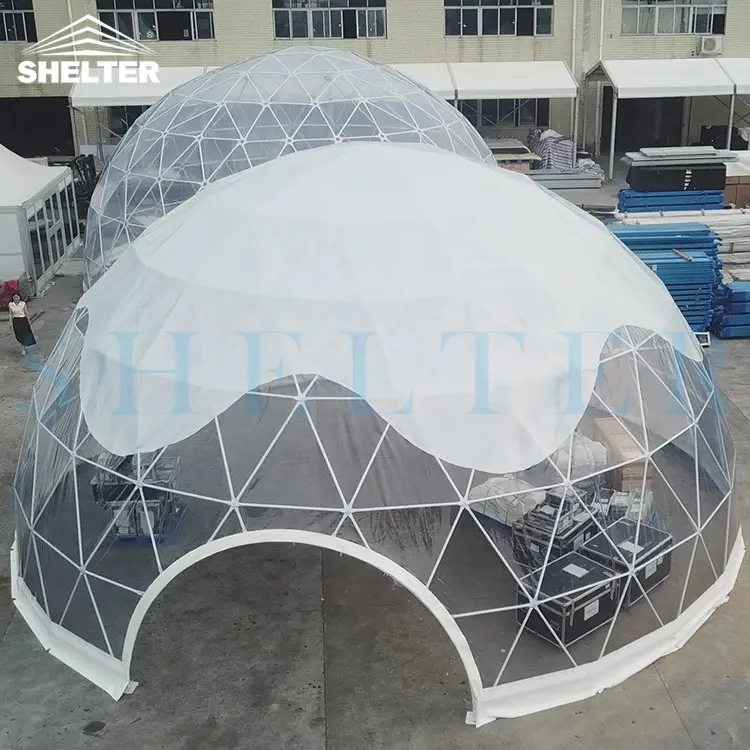 Tienda de campaña para exteriores a prueba de viento y calor, cúpula para Yoga, dimensiones 12-15 de diámetro