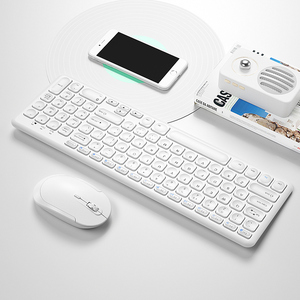 BOW Genuine HW256 Ergonomic Office Gaming Universal 2.4G <strong>Multi</strong>-device Wireless <strong>Keyboard</strong> <strong>and</strong> <strong>Mouse</strong> Combo Cute for Computer - Product Image 1