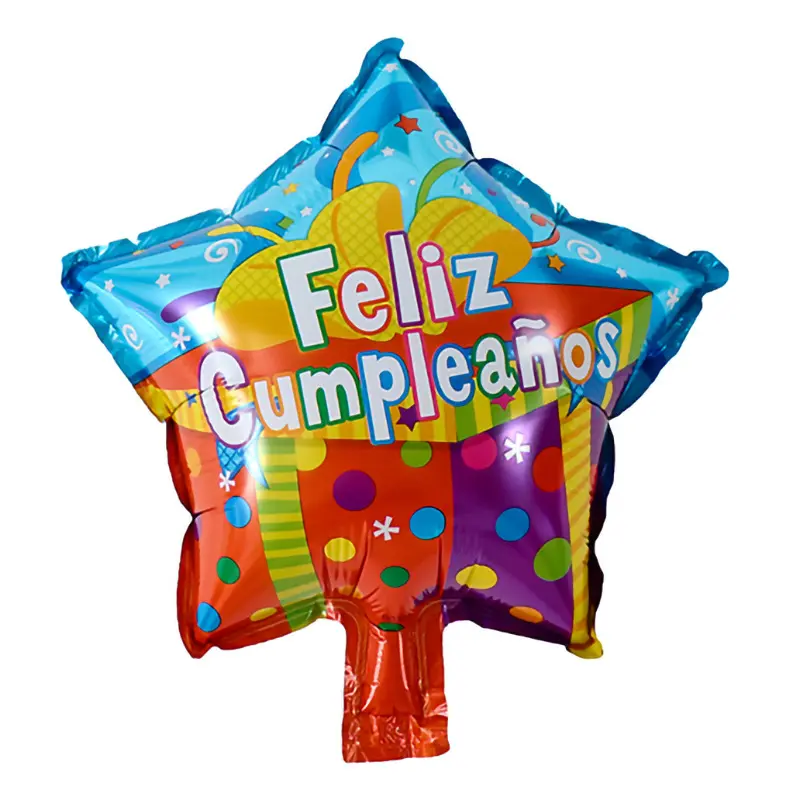 10 дюймов, испанский воздушный шар с алюминиевой пленкой для празднования дня рождения