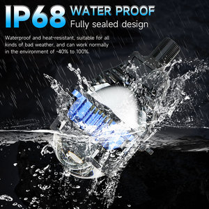 JHS uzun parlaklık 120 led projektör W Bi projektör Lens car hi lo işın 3 inç led lazer projektör bi için araba - Product Image 5