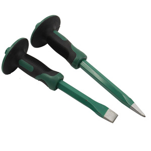 Heavy Duty 12-Inch <strong>Chisels</strong> Set With Hand Protection, Point <strong>Chisel</strong> and Flat <strong>Chisel</strong> <strong>for</strong> Demolishing/<strong>Masonry</strong>/Carving/Concrete Break - Product Image 2