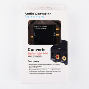 Venta caliente Digital SPDIF óptico (Toslink) a analógico L/R RCA 3,5mm AUDIO DAC convertidor Digital a convertidor de Audio analógico - Product Image 4