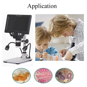 Microscopio Digital con pantalla LCD de 7 pulgadas, 12MP, 1-1200X, lupa de vídeo electrónica, cámara de soldadura, teléfono, herramientas de reparación de PCB, luz LED - Product Image 5