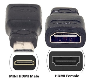 Versión 1,4 MINI HDMI macho a HDMI estándar hembra mini HDMI Adaptador de audio y video de alta definición. - Product Image 3