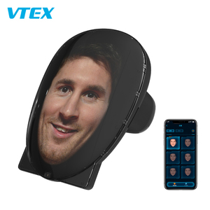 VTEX หน้ากาก Led ดิจิทัล8นิ้ว,หน้ากากปาร์ตี้ฮาโลวีนหน้ากากแบบเต็มหน้าความละเอียดสูงควบคุมด้วยแอป - Product Image 5