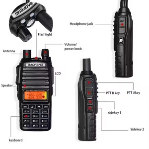 Baofeng UV-82 8W High Power <strong>DMR</strong> Ran Walkie Talkie 10KM Dual PTT UHF &amp; VHF Ham Radios English Digital Mobile Radio Handheld IPX5 - Product Image 4