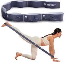 Correa elástica azul con bucles y ASAS-Manga de correa de goma de estiramiento en caliente y velcro para entrenamiento físico y flexibilidad - Product Image 3