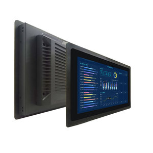 Alto potente Fanless computer industriale I7 I5 anteriore IP65 impermeabile antipolvere touch screen incorporato industriale tutto in un PC - Product Image 1