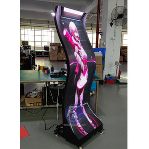 Video Wall curvo visualizza il modulo flessibile dei pannelli della scheda dello schermo del Display a Led P1 P1.5 P1.8 P3 rgb video display modulo led - Product Image 1