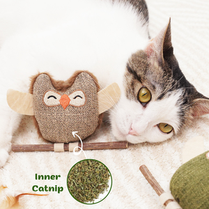 <strong>Catnip</strong> Silvervine <strong>Cat</strong> Chew Toy Interactive <strong>Catnip</strong> <strong>Cat</strong> Ball Toys with Feather - Product Image 3