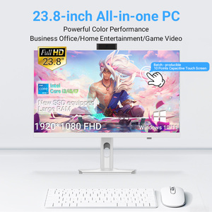 23.8&quot; Factory Aio Pc Core I3 I5 I7 Pop up Hidden 5MP Camera Dual Speakers WiFi BT Business <strong>Desktop</strong> Aio All in One Pc <strong>Computers</strong> - Product Image 2