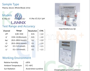 Lannx analisador de eletrolte profissional, preço barato, máquina upoint 500 hospital, série clínica de sangue, auto analisador de eletrolte - Product Image 4