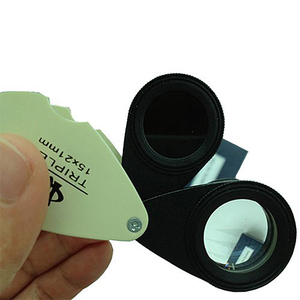 High Quality 2 in 1 Jadeite Filter 15x 21mm Triplet Loupe <strong>Jade</strong> Color Stone Jewelry Gem Identification Tool - Product Image 3