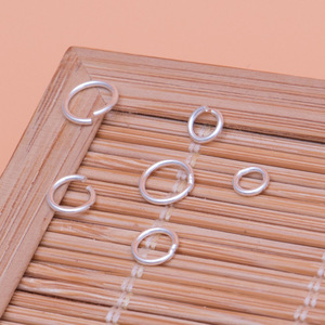4mm 5mm 6mm Welded Soldered Small Sterling <strong>Silver</strong> <strong>Open</strong> Closed Loop Circle <strong>Ring</strong> S925 Jewelry Making Diy Link Lock <strong>Jump</strong> <strong>Ring</strong> - Product Image 1