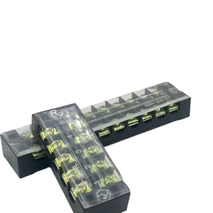 Placa de conexión de latón serie KINEE TC TB certificado CE terminal de tornillo de tira de doble fila bloques de terminales fijos tornillo cubierto - Product Image 2