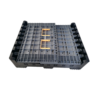 Contenitore di plastica pieghevole impilabile impilabile di grande capacità della scatola del Pallet dell'hdpe per lo stoccaggio del magazzino - Product Image 3