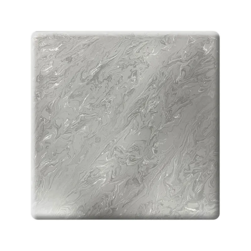 Custom cut furniture decoration stone board plates acrylic resin matrieal solid surface sheet slabs