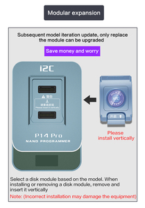 I2c P14pro BGA70 BGA110 <strong>Programmer</strong> for iPhone 6-13PM and Also for iPad Purple Screen Wifi Repair Tools Set - Product Image 6