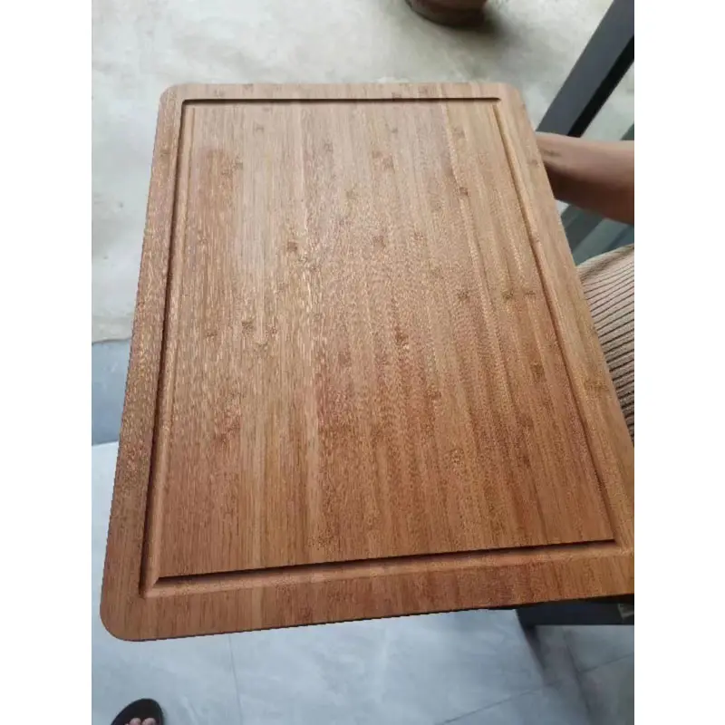 Tábua de corte personalizada de bambu/noz/madeira de acácia para cozinha, grande e grosso, redondo/retangular, em branco, para uso em atacado