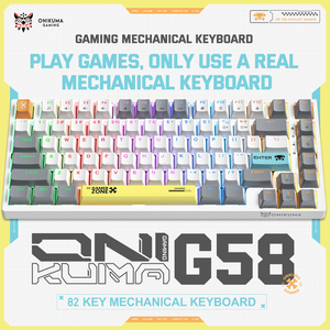 ONIKUMA G58 82 <strong>Keys</strong> Wired <strong>Keyboard</strong> Mechanical Gaming <strong>Keyboard</strong> Professional Ergonomic <strong>Computer</strong> RGB Hot-Swappable <strong>Keyboard</strong> - Product Image 2