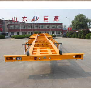 Wosheng Special Vehicle Factory <strong>Export</strong> Customization Color 2 3 4 Axles Truck Skeleton Semi Trailer for <strong>Loading</strong> <strong>Container</strong> - Product Image 2