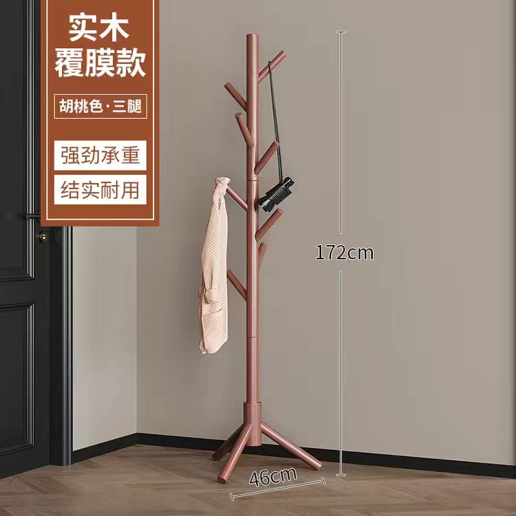 Pine wood coated triangle style (walnut color)