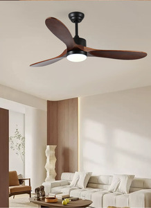我们的品牌智能室内木制吊扇，配有家用轻型遥控电源功能 - Product Image 4