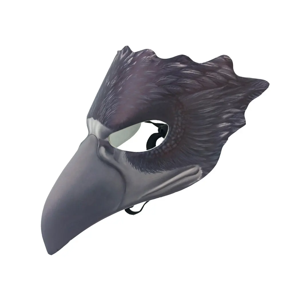 Atacado Halloween Carnival Costume Props Couro Impresso Múltiplo Pássaro Animal Águia Máscaras
