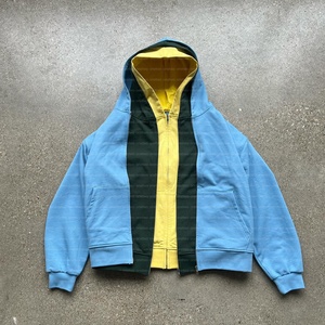 Sudaderas con capucha WT de algodón pesado de gran tamaño en blanco con tres capas cortadas y cosidas de tres capas para hombre