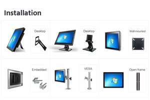 Für den Kurierschrank 10,4 Zoll eingebauter industrieller kapazitiver offener Rahmen wasserdichter Touchscreen-Display Lcd-Monitor - Product Image 5