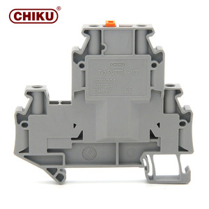 Precio de fábrica RUT Atornillado Bloque de terminales de resorte de riel DIN Propósito general Una entrada Bloque de terminales de dos salidas - Product Image 4