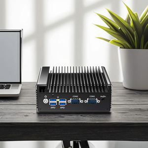 Computadora de escritorio industrial sin ventilador Intel Celeron N100 2 * LAN 2 * COM DDR4 32G Thin Client PC Firewall Router Pfsense Mini PC Nuevo - Product Image 2