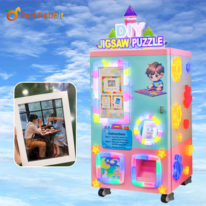 Thỏ đỏ người dùng thân thiện với Bảo tàng bán hàng tự động ghép hình câu đố nhà sản xuất dễ dàng bảo trì trường sự kiện ghép hình câu đố Máy bán hàng tự động - Product Image 1