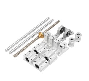 SBR cilíndrico guía lineal de alta precisión del eje óptico trapezoidal tornillo mecánico pista lineal carril de deslizamiento mano empuje VI se deslizó - Product Image 1
