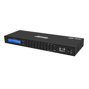 TESmart-Matriz HDMI 8x8, compatible con 4K, 30HZ, HDMI 1,4, HDCP 1,4, Monitor de seguridad inteligente para EDID, 8 en 8 salidas, conmutador de vídeo Matriz - Product Image 1