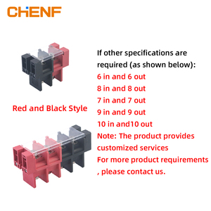 CHENF a través del tipo uno dual direccional 600V 50A 75A 100A 1500 cubierta de polvo conector fijo categoría de producto bloques de terminales - Product Image 3