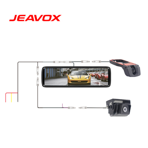 Dvr 8.88英寸全触摸屏后视镜双镜头前/倒车车载摄像头智能后视镜带1080P倒车摄像头 - Product Image 5