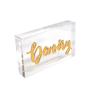 定制Lucite Place卡展示架，用于用餐独特而优雅的解决方案 - Product Image 2