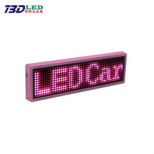 Hochwertige elektronische LED-Namensschild-Kellner Wiederauf ladbare LED-Visitenkarte bildschirm USB-Programmierung Digital Sign-Anzeige - Product Image 1