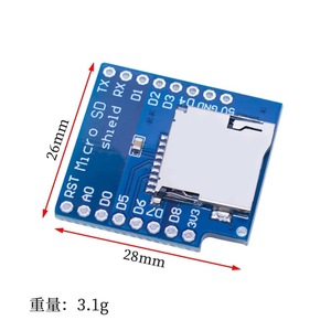 MICRO SD TF CARD TF-Karte Lese-/Schreib modul für D1 Mini WIFI-Erweiterungs karte Learning Board - Product Image 3